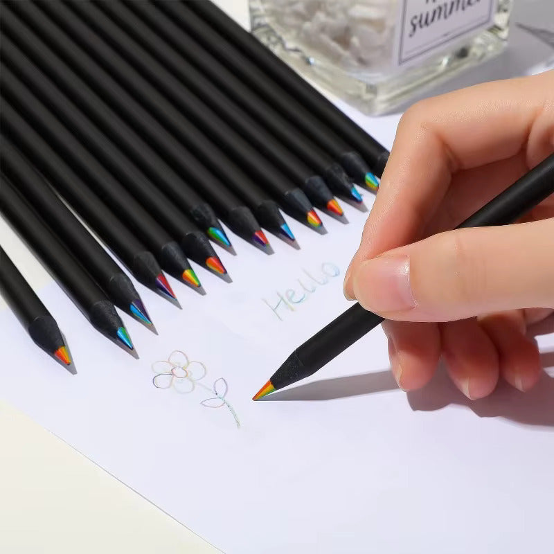 Vibrant 12 Pieces Rainbow Pencils