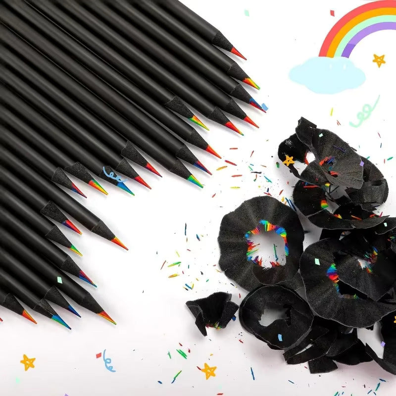 Vibrant 12 Pieces Rainbow Pencils