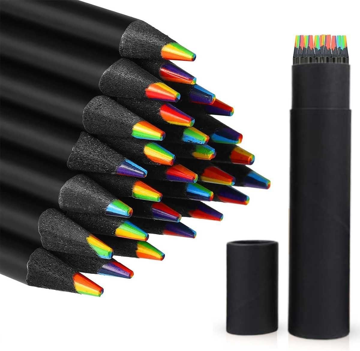 Vibrant 12 Pieces Rainbow Pencils