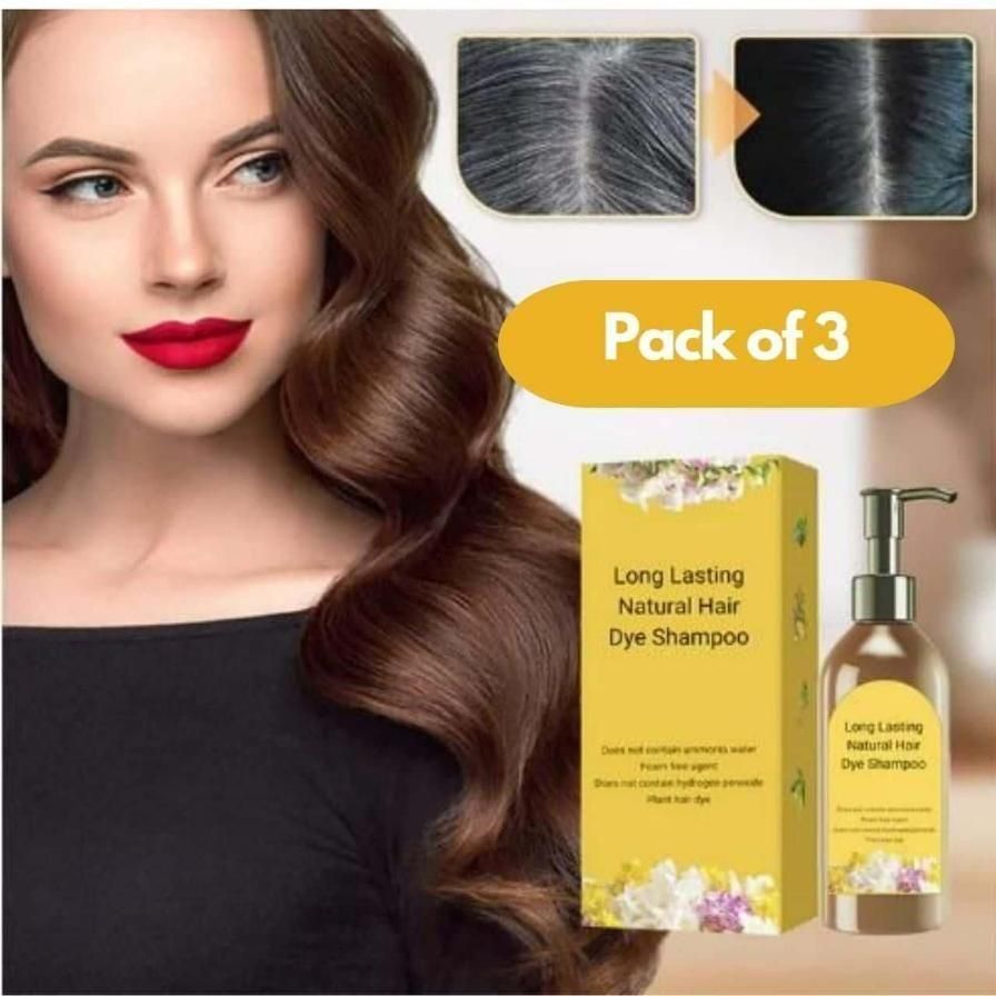 Natural Hair Dye Shampoo Buy of 3